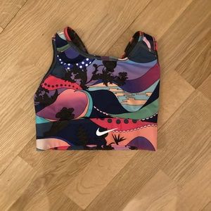 Nike Multicolor Crop Top/Bra Top